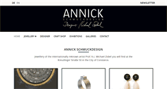 Desktop Screenshot of annick-schmuckdesign.com